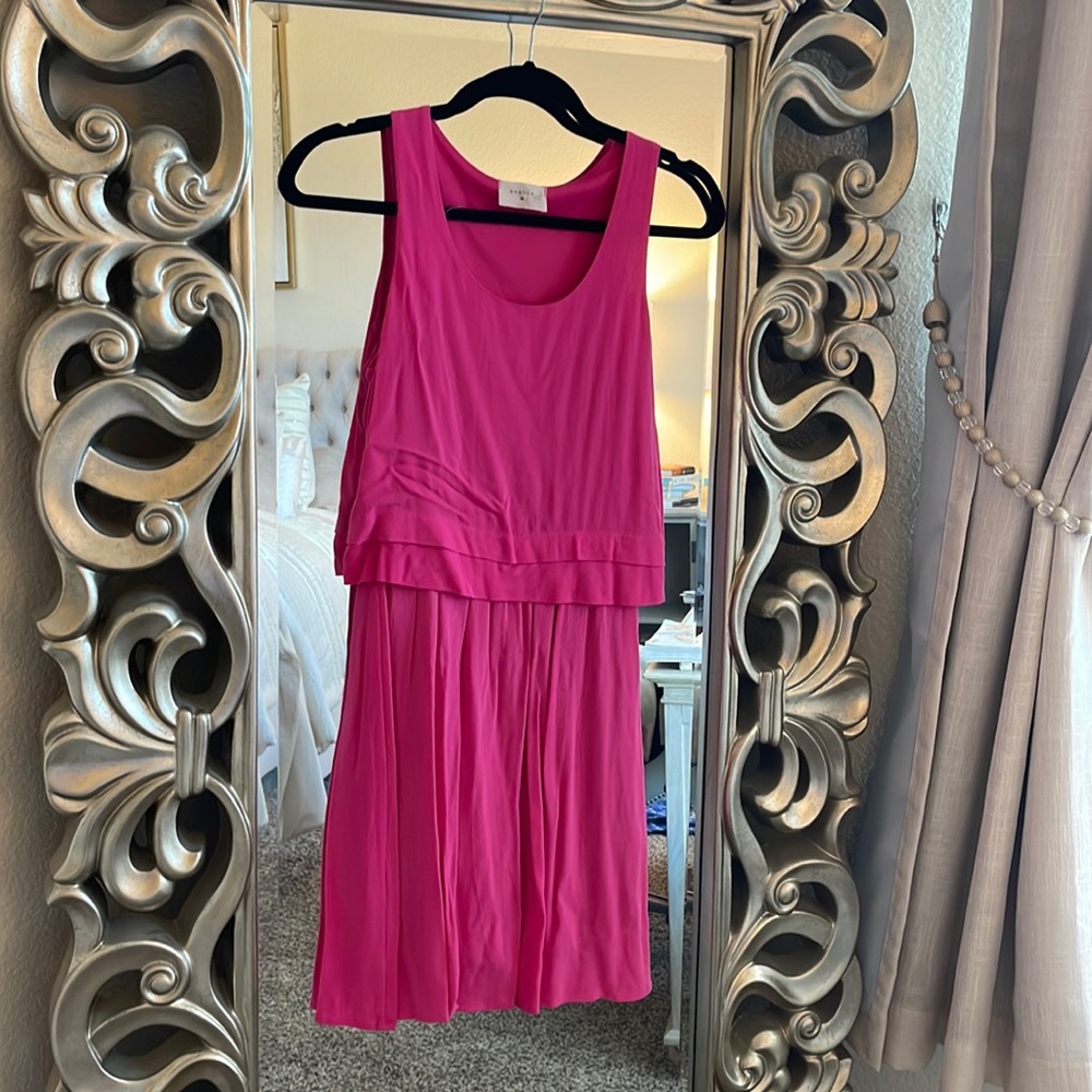 Hot pink dress